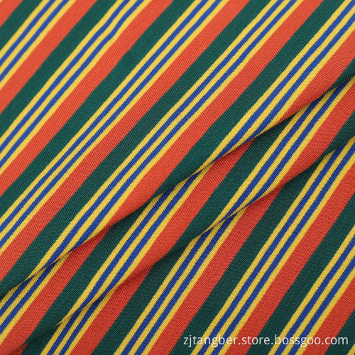 Knitted rayon yarn dyed spandex viscose jersey fabric